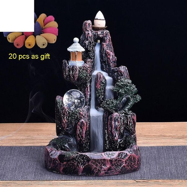 waterfall backflow incense burner glowing ball and 20pcs incenses cones home holder fragrance lamps
waterfall backflow incense burner glowing ball and 20pcs incenses cones home holder fragrance lamps