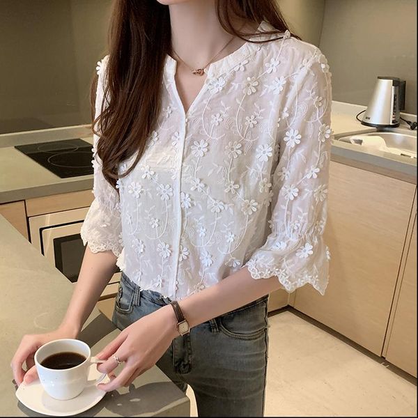 summer ladies women blouses lapel shirt embroidered white cotton flared sleeve drop good quality
summer ladies women blouses lapel shirt embroidered white cotton flared sleeve drop good quality
