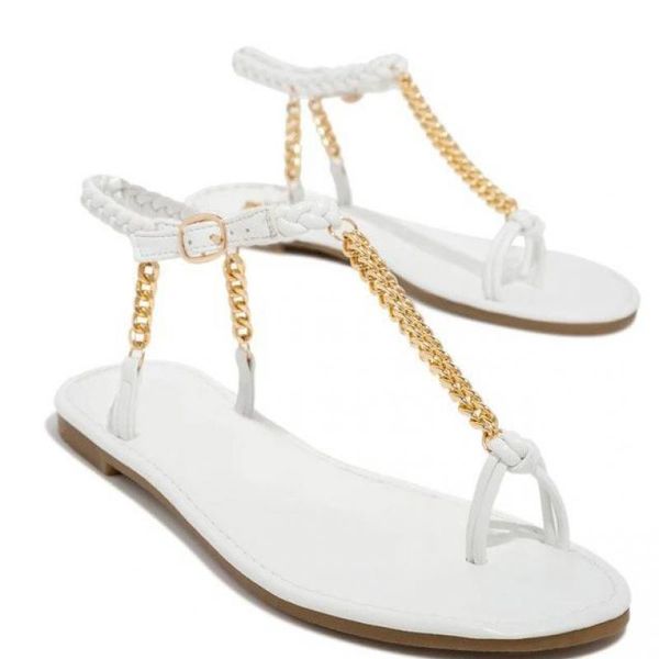 sandals 2021 summer cool and comfortable metal chain flat braided round toe women's, Black
sandals 2021 summer cool and comfortable metal chain flat braided round toe women's, Black