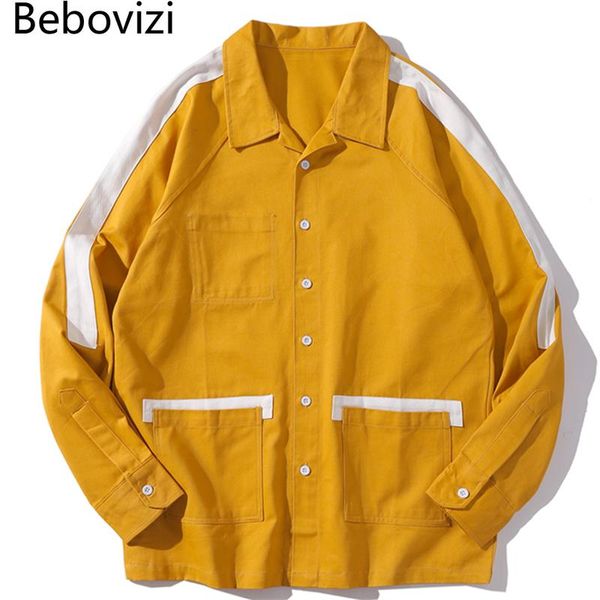 men's jackets bebovizi men hip hop yellow jacket retro color block patchwork harajuku streetwear fashion korean cotton coats autumn 202, Black;brown
men's jackets bebovizi men hip hop yellow jacket retro color block patchwork harajuku streetwear fashion korean cotton coats autumn 202, Black;brown