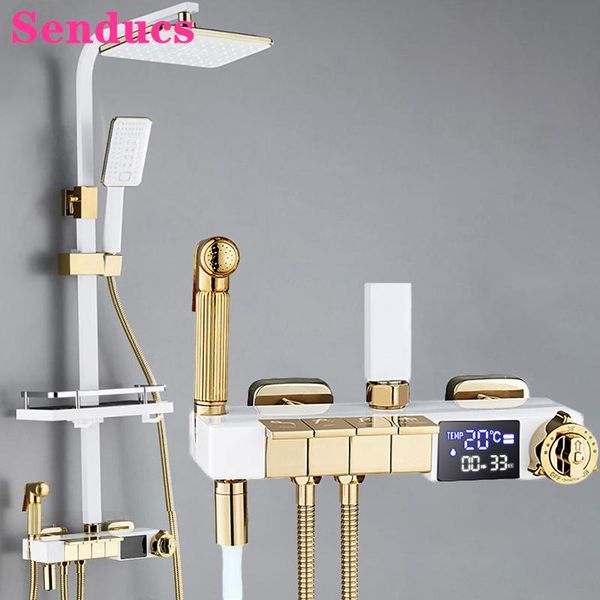 bathroom shower sets music piano set senducs white gold thermostatic system faucets wall mounted digital
bathroom shower sets music piano set senducs white gold thermostatic system faucets wall mounted digital