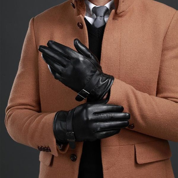 fingerless gloves humusan men genuine leather winter thick warm black waterproof sheep men' mittens, Blue;gray
fingerless gloves humusan men genuine leather winter thick warm black waterproof sheep men' mittens, Blue;gray