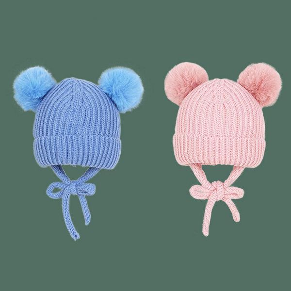 caps & hats winter cute double pompom baby beanie hat warm solid color knitted girl boy born thick ear protection kids bonnet cap, Yellow
caps & hats winter cute double pompom baby beanie hat warm solid color knitted girl boy born thick ear protection kids bonnet cap, Yellow