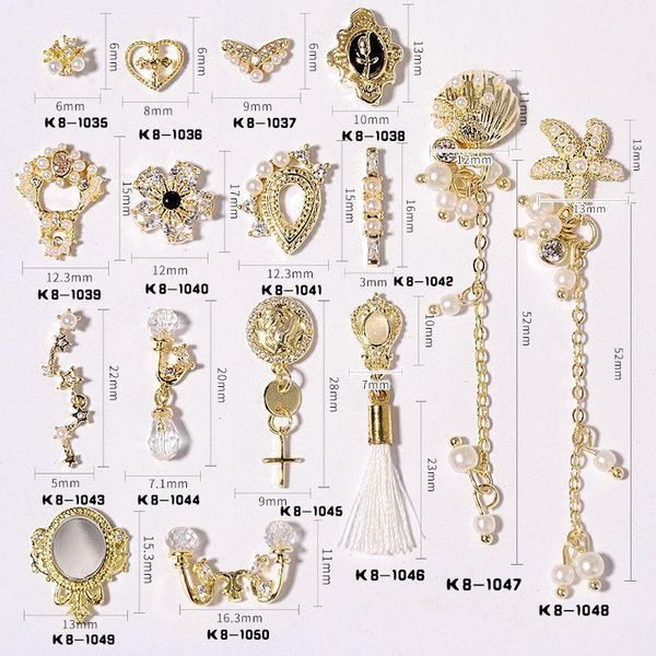 2pcs flower shell starfish chain 3d alloy zircon nail art decorations crystals rhinestones gems nails accessories jewelry charms1, Silver;gold
2pcs flower shell starfish chain 3d alloy zircon nail art decorations crystals rhinestones gems nails accessories jewelry charms1, Silver;gold
