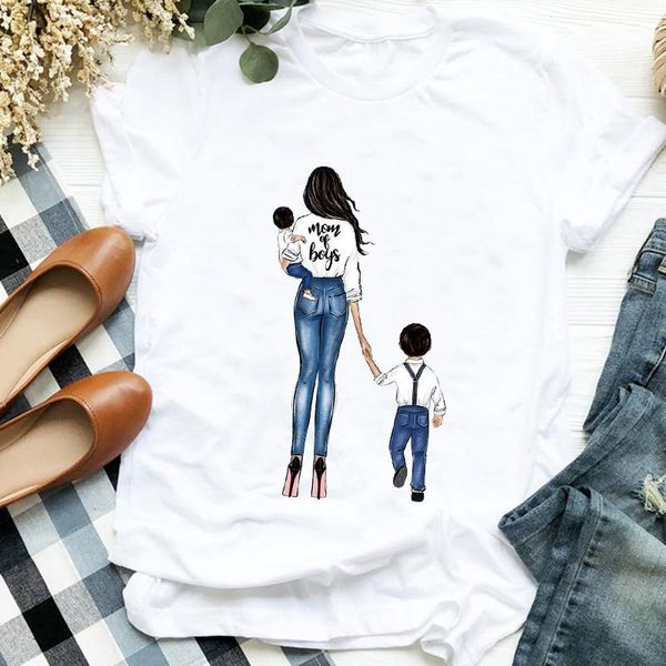 ladies graphic printed tee tshirt female t-shirt women shirt casual clothes son boy cute mom 90s printing mother women's, White
ladies graphic printed tee tshirt female t-shirt women shirt casual clothes son boy cute mom 90s printing mother women's, White