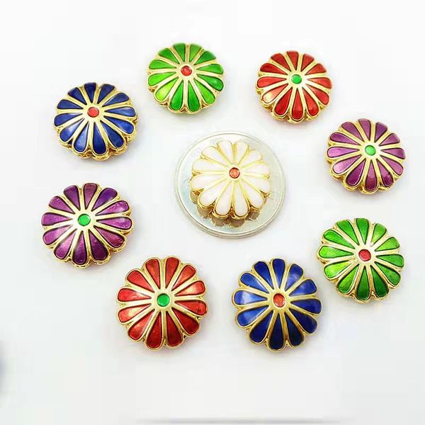 50pcs 12mm fancy cloisonne enamel daisy beaded diy jewellery making charms earrings bracelet necklace pendant accessories, Black
50pcs 12mm fancy cloisonne enamel daisy beaded diy jewellery making charms earrings bracelet necklace pendant accessories, Black