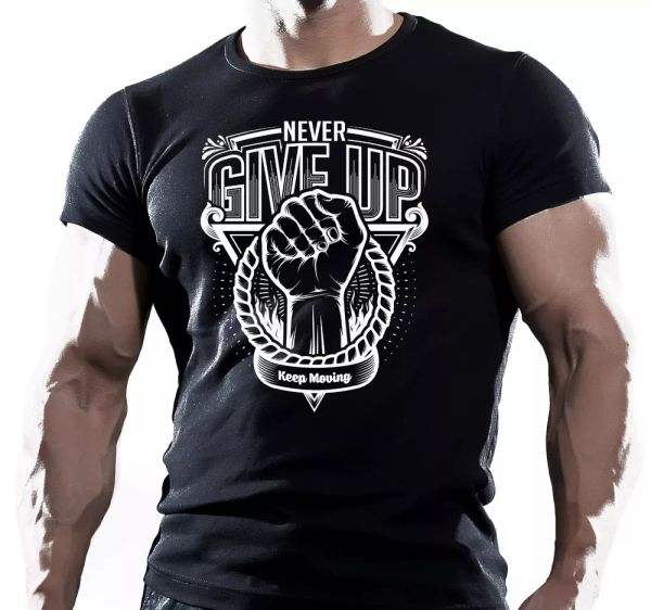 NEVER GIVE UP BODYBUILDING GYM TEE WORKOUT MOTIVATION MENS T SHIRT UFC muay thai, White;black
NEVER GIVE UP BODYBUILDING GYM TEE WORKOUT MOTIVATION MENS T SHIRT UFC muay thai, White;black