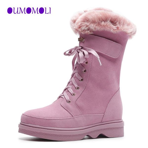 boots 2021 winter suede leather warm snow shoes women ankle plush fur velvet female booties woman footwear x748, Black
boots 2021 winter suede leather warm snow shoes women ankle plush fur velvet female booties woman footwear x748, Black