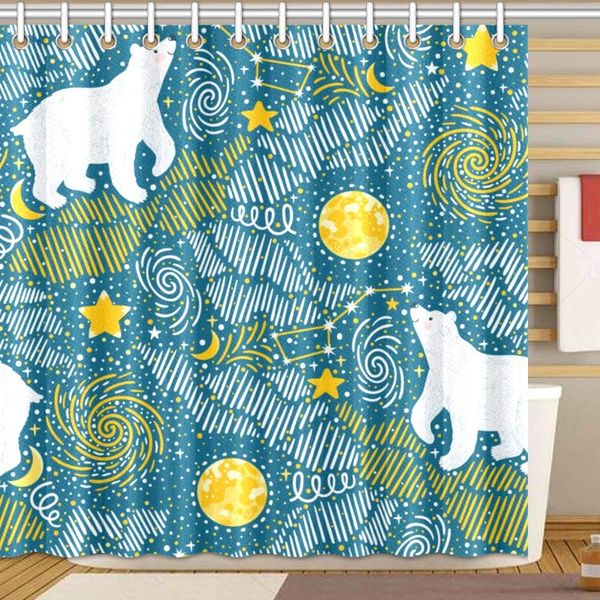 polar bears. moon stars galaxy shower curtain bathroom sets, novelty bath decoration polyester curtain 72 x 72 inches
polar bears. moon stars galaxy shower curtain bathroom sets, novelty bath decoration polyester curtain 72 x 72 inches