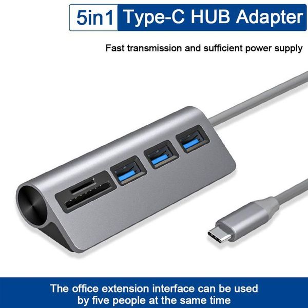 hubs brand 5 in 1 type-c docking station to 3 port usb 3.0 card reader sd/tf 5gbps transmission rate multiport splitter
hubs brand 5 in 1 type-c docking station to 3 port usb 3.0 card reader sd/tf 5gbps transmission rate multiport splitter