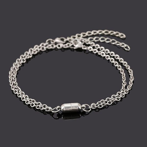 link, chain stainless steel magnet attractive couple bracelet set titanium simple jewelry for women men year gift, Black
link, chain stainless steel magnet attractive couple bracelet set titanium simple jewelry for women men year gift, Black