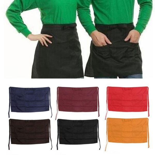 aprons half short waist polyester apron waitress waiter with pocket kitchen cafe pub drop ship
aprons half short waist polyester apron waitress waiter with pocket kitchen cafe pub drop ship