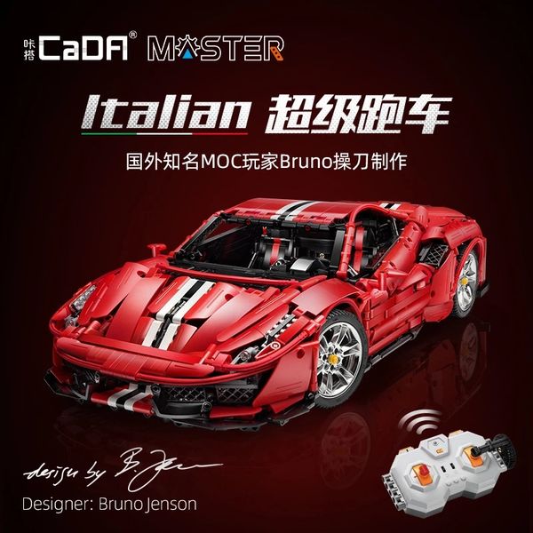 in stock moc c61042 italian super racing car building blocks cada rc high-tech model 3187pcs bricks toys for kids gifts
in stock moc c61042 italian super racing car building blocks cada rc high-tech model 3187pcs bricks toys for kids gifts
