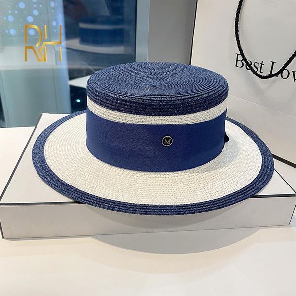 wide brim hats summer elegant retro women flat straw hat trip caps leisure beach sun m letter breathable flower, Blue;gray
wide brim hats summer elegant retro women flat straw hat trip caps leisure beach sun m letter breathable flower, Blue;gray