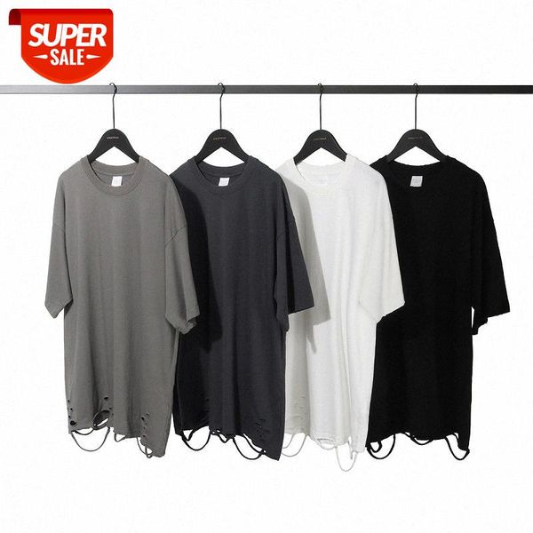 hip-hop oversize loose solid color inner lapped short-sleeved t-shirt men with holes in the hem #ur9v, White;black
hip-hop oversize loose solid color inner lapped short-sleeved t-shirt men with holes in the hem #ur9v, White;black