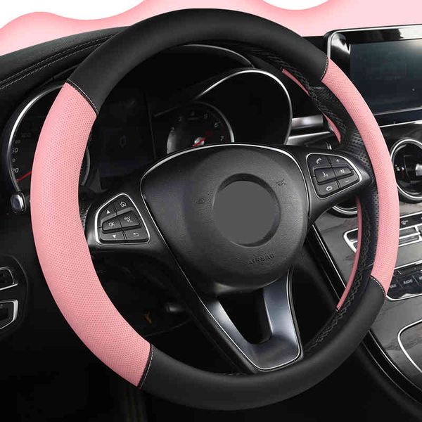 cover 5 colors for woman girl breathable braid on the steering wheel funda volante universal auto car styling
cover 5 colors for woman girl breathable braid on the steering wheel funda volante universal auto car styling