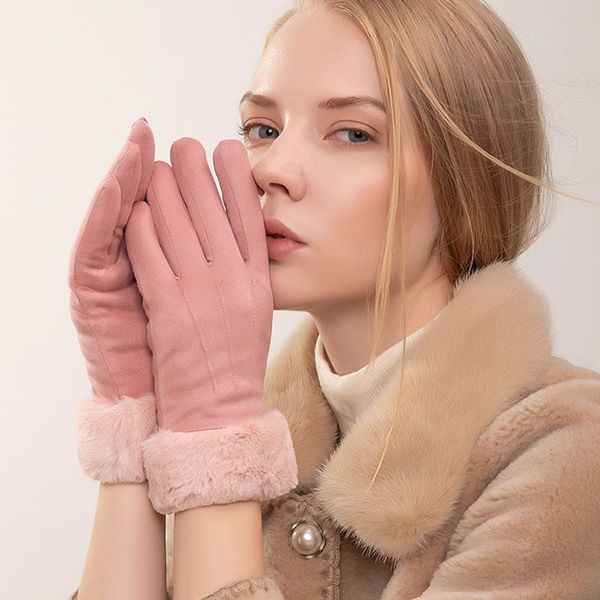 five fingers gloves thickening and pile faux suede wind touch screen female lovely warm winter rekawiczki zimowe mitaine femme, Blue;gray
five fingers gloves thickening and pile faux suede wind touch screen female lovely warm winter rekawiczki zimowe mitaine femme, Blue;gray