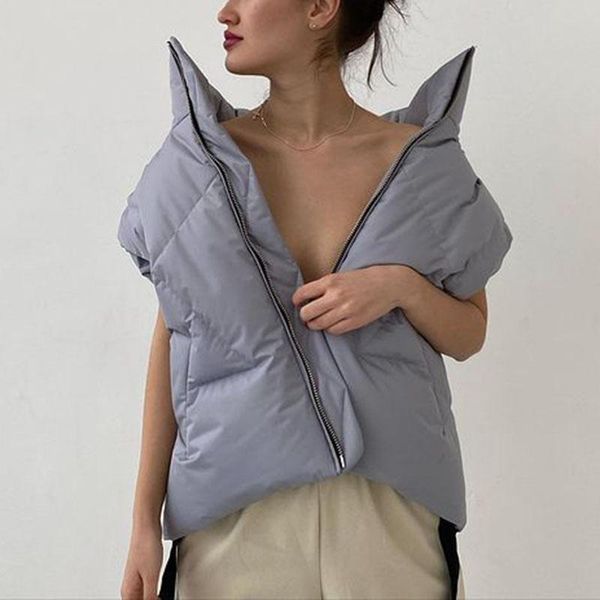 women's vests berry fashion casual loose stand collar women elegant zipper pockets coats solid wide shoulder cotton ladies, Black;white
women's vests berry fashion casual loose stand collar women elegant zipper pockets coats solid wide shoulder cotton ladies, Black;white