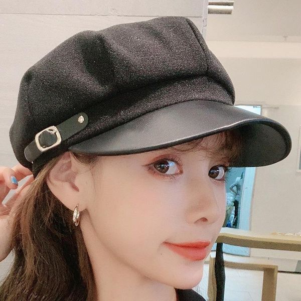 beanies fashion woolen winter cap for women french style leather beret hat artist painter sboy octagonal outdoor suncreen
beanies fashion woolen winter cap for women french style leather beret hat artist painter sboy octagonal outdoor suncreen