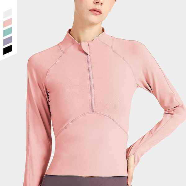 slim yoga shirt women's breathable tight-fitting long-sleeved fitness clothes zipper sportswear outdoor outfit
slim yoga shirt women's breathable tight-fitting long-sleeved fitness clothes zipper sportswear outdoor outfit