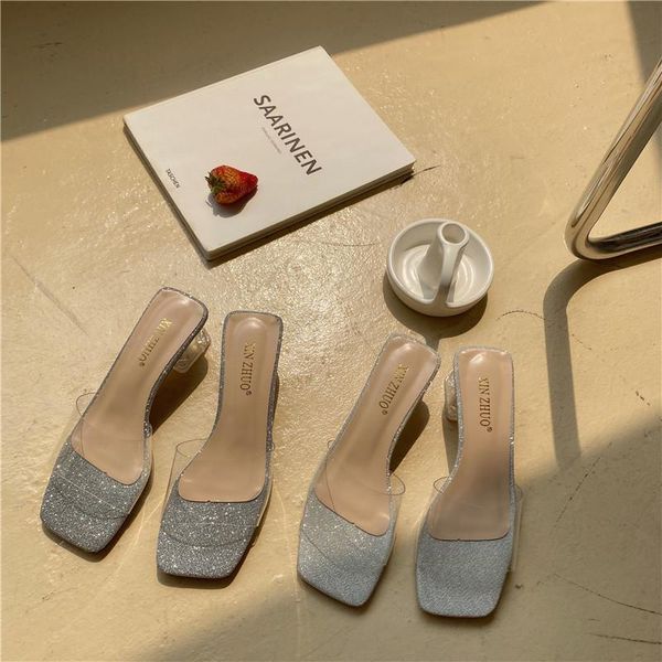 slippers 2021 transparent high heel women crystal mules slipper female fashion shoes woman spring summer sandals slides ladies, Black
slippers 2021 transparent high heel women crystal mules slipper female fashion shoes woman spring summer sandals slides ladies, Black
