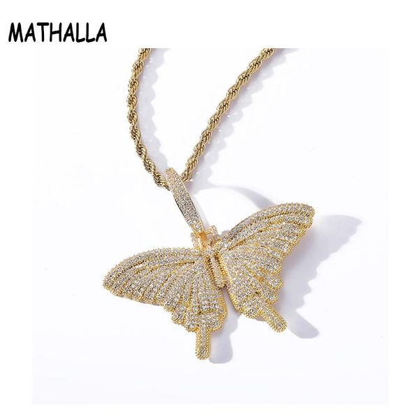 pendant necklaces mathalla hiphop jewelry iced out butterfly tennis chain necklace brass cubic zirconia men's pendants women's, Silver
pendant necklaces mathalla hiphop jewelry iced out butterfly tennis chain necklace brass cubic zirconia men's pendants women's, Silver