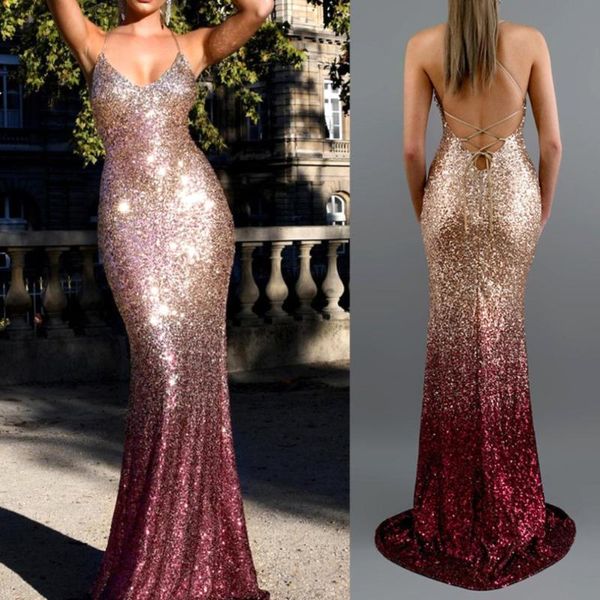 casual dresses women v neck spaghetti strap gradient shiny sequin evening party gown dress long vintage, Black;gray
casual dresses women v neck spaghetti strap gradient shiny sequin evening party gown dress long vintage, Black;gray