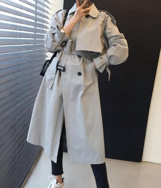 women's trench coats autumn winter dust coat fashion ladies solid double breasted women x-long loose female casual windbreaker outerwea, Tan;black
women's trench coats autumn winter dust coat fashion ladies solid double breasted women x-long loose female casual windbreaker outerwea, Tan;black