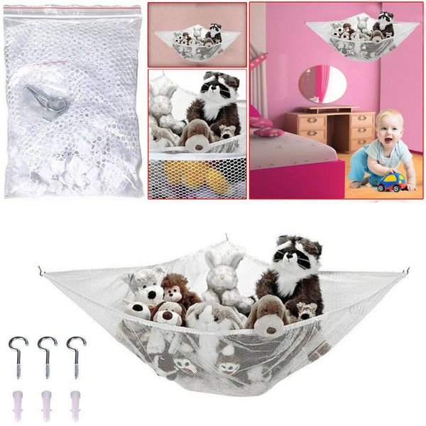 large toys storage bag with 3pcs screw hooks baby kids plush dolls organizer net children bedroom hammock mesh bags
large toys storage bag with 3pcs screw hooks baby kids plush dolls organizer net children bedroom hammock mesh bags