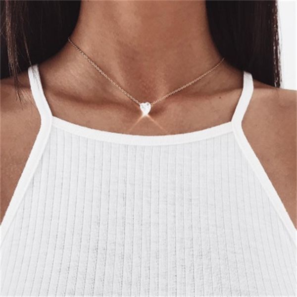 nj91225 jewelry popular personality fashion zircon heart love necklace valentine's gift, Silver
nj91225 jewelry popular personality fashion zircon heart love necklace valentine's gift, Silver