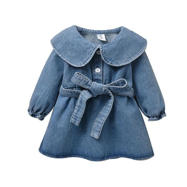 girl's dresses ircomll toddler girl clothing 2021 spring denim big turn-down collar sashes dress kids clothes for girls 6m-24m, Red;yellow
girl's dresses ircomll toddler girl clothing 2021 spring denim big turn-down collar sashes dress kids clothes for girls 6m-24m, Red;yellow
