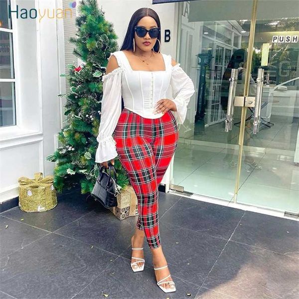 haoyuan plaid pants y2k summer bottoms elastic aesthetic high waist bodycon trousers office lady casual pencil sweatpants 211007, Black;white
haoyuan plaid pants y2k summer bottoms elastic aesthetic high waist bodycon trousers office lady casual pencil sweatpants 211007, Black;white