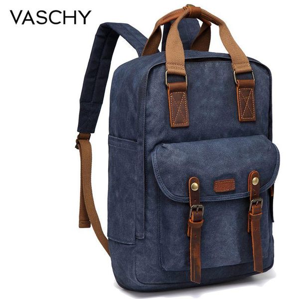backpack vaschy vintage lapmen waxed canvas leather school rucksack water resistant retro casual knapsack anti theft bag
backpack vaschy vintage lapmen waxed canvas leather school rucksack water resistant retro casual knapsack anti theft bag