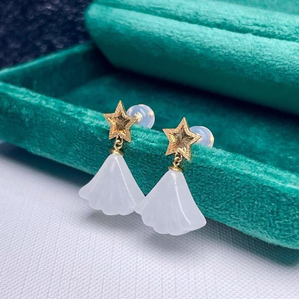 stud shilovem 18k yellow gold real natural white jasper earrings classic wholesale fine women gift myme1213557hby, Golden;silver
stud shilovem 18k yellow gold real natural white jasper earrings classic wholesale fine women gift myme1213557hby, Golden;silver
