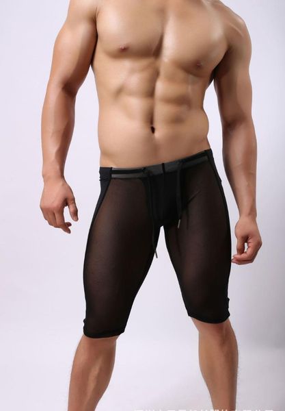 men's transparent beach wear shorts man board multifunctional knee-length tights for men trunks, White;black
men's transparent beach wear shorts man board multifunctional knee-length tights for men trunks, White;black