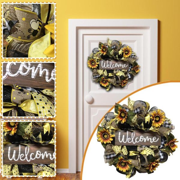 decorative flowers & wreaths simulation leaf bee sunflowerwreath artificial garland hanging pendants wedding wall decoration wreath decorati
decorative flowers & wreaths simulation leaf bee sunflowerwreath artificial garland hanging pendants wedding wall decoration wreath decorati