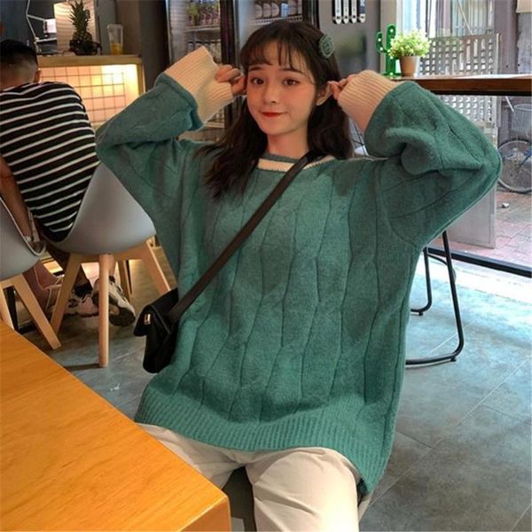 women's sweaters cute autumn oversize women patchwork knitting sweater winter pullover loose harajuku kawaii blue teens, White;black
women's sweaters cute autumn oversize women patchwork knitting sweater winter pullover loose harajuku kawaii blue teens, White;black