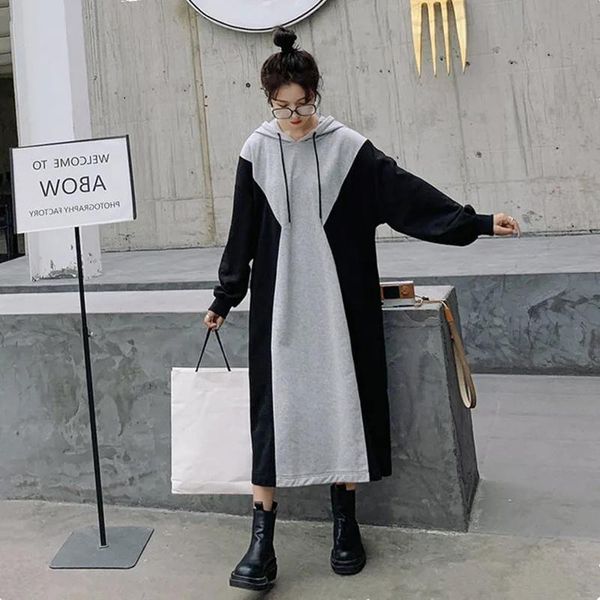 women's hoodies & sweatshirts women loose long hoodie casual solid color hooded student's autumn winter baggy pullover oversized s, Black
women's hoodies & sweatshirts women loose long hoodie casual solid color hooded student's autumn winter baggy pullover oversized s, Black