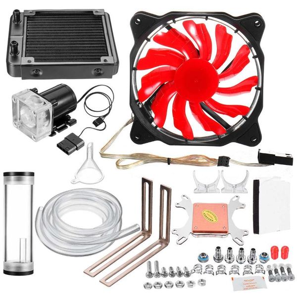 water cooling kit with 120mm row + g1/4 inch cpu system computers radiator pump reservoir heat sink fans & coolings
water cooling kit with 120mm row + g1/4 inch cpu system computers radiator pump reservoir heat sink fans & coolings