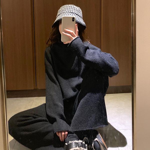 women's tracksuits autumn and winter fashion suit 2021 long sleeve knitting sweater wide leg pants foreign style show thin two pi, Gray
women's tracksuits autumn and winter fashion suit 2021 long sleeve knitting sweater wide leg pants foreign style show thin two pi, Gray