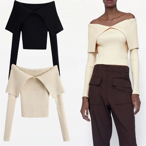 za fit knit women off shoulder v-neck long sleeve knitted shirts woman fashion casual autumn blouse 210323, White
za fit knit women off shoulder v-neck long sleeve knitted shirts woman fashion casual autumn blouse 210323, White