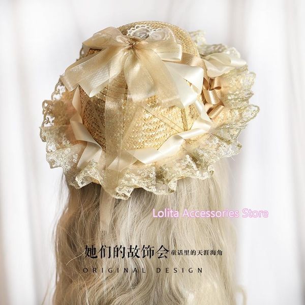 party masks gold white contrast bow beach cap gorgeous lolita lace ruffles straw hat japanese flower tassel hairpin headwear
party masks gold white contrast bow beach cap gorgeous lolita lace ruffles straw hat japanese flower tassel hairpin headwear