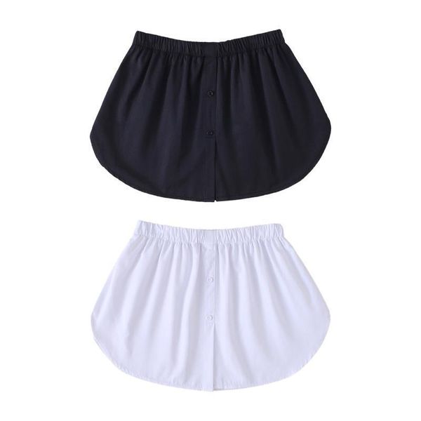 korean decorative solid color womens skirt a line flare false fake hem button down elastic waist layered detachable, Black
korean decorative solid color womens skirt a line flare false fake hem button down elastic waist layered detachable, Black