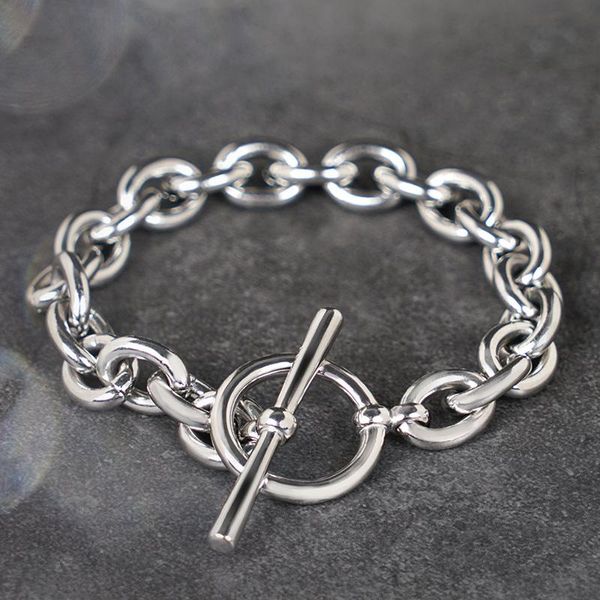 link, chain y2k abg bracelet for women and men stainless steel hyperbole ot buckle link, Black
link, chain y2k abg bracelet for women and men stainless steel hyperbole ot buckle link, Black