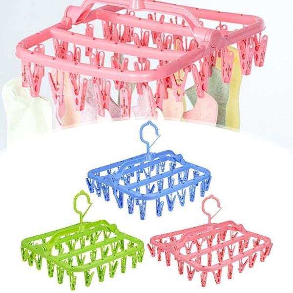 hangers & racks 32/16 clips folding clothes dryer hanger children adults windproof socks underwear plastic drying rack organizer
hangers & racks 32/16 clips folding clothes dryer hanger children adults windproof socks underwear plastic drying rack organizer