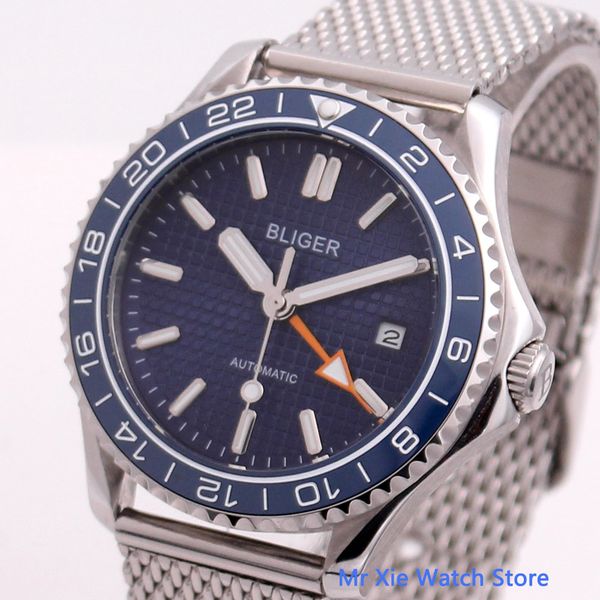 bliger 41 mm blue dial automatic mechanical man goes clock lightning military calendar men, Slivery;brown
bliger 41 mm blue dial automatic mechanical man goes clock lightning military calendar men, Slivery;brown