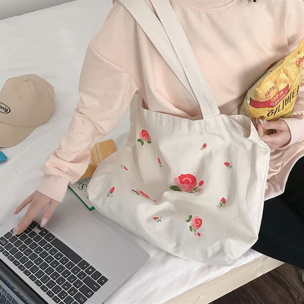 flower pattern women canvas handbags student girls large capacity book tote eco reusable ladies travel shopping shoulder bags l0
flower pattern women canvas handbags student girls large capacity book tote eco reusable ladies travel shopping shoulder bags l0
