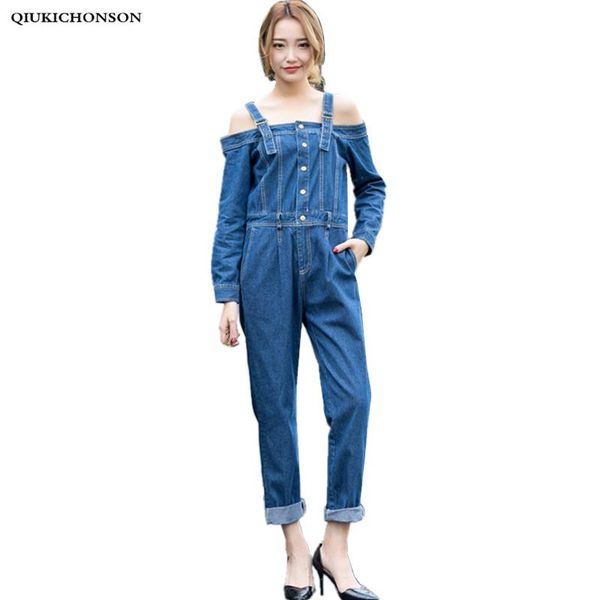 women's jumpsuits & rompers off shoulder jeans jumpsuit women spring autumn korean fashion slim long sleeve denim overalls casual harem, Black;white
women's jumpsuits & rompers off shoulder jeans jumpsuit women spring autumn korean fashion slim long sleeve denim overalls casual harem, Black;white