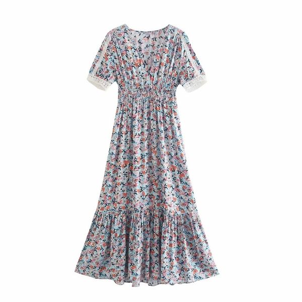 puwd sweet women o neck draw back a-line dress summer fashion ladies beach style female printed midi 210522, Black;gray
puwd sweet women o neck draw back a-line dress summer fashion ladies beach style female printed midi 210522, Black;gray