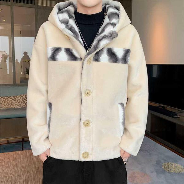 men's jackets 2021 fleece padded jacket youth winter faux cashmere hooded warm, Black;brown
men's jackets 2021 fleece padded jacket youth winter faux cashmere hooded warm, Black;brown